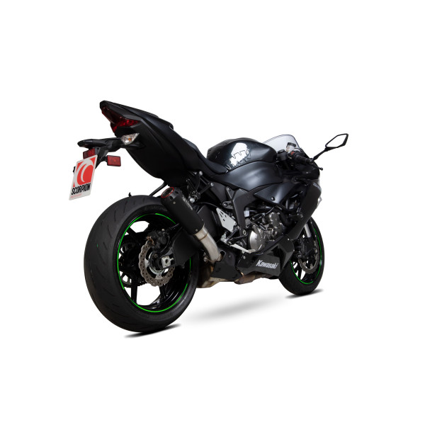 Scorpion Exhaust Kawasaki Ninja ZX-6R / Ninja ZX-636 2019 - 2020 Red Power Slip-on Black Ceramic Coated Sleeve